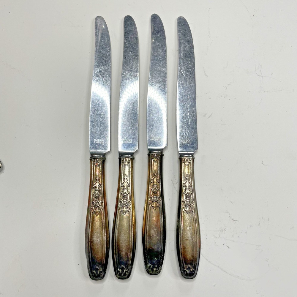 4 Butter Knives Silverware‎ 1847 Roger's Bro. Ambassador Silverplate Flatware